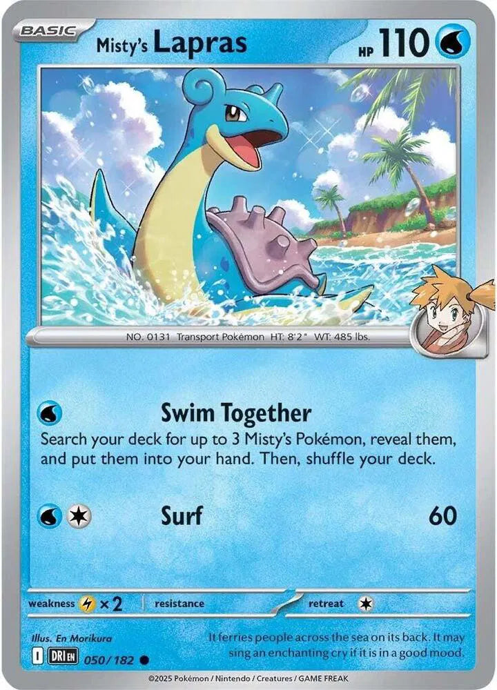050/182 Misty's Lapras Reverse Holo