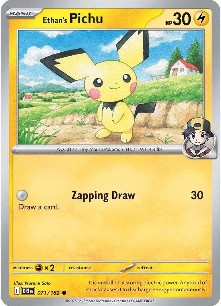 071/182 Ethan's Pichu Reverse Holo
