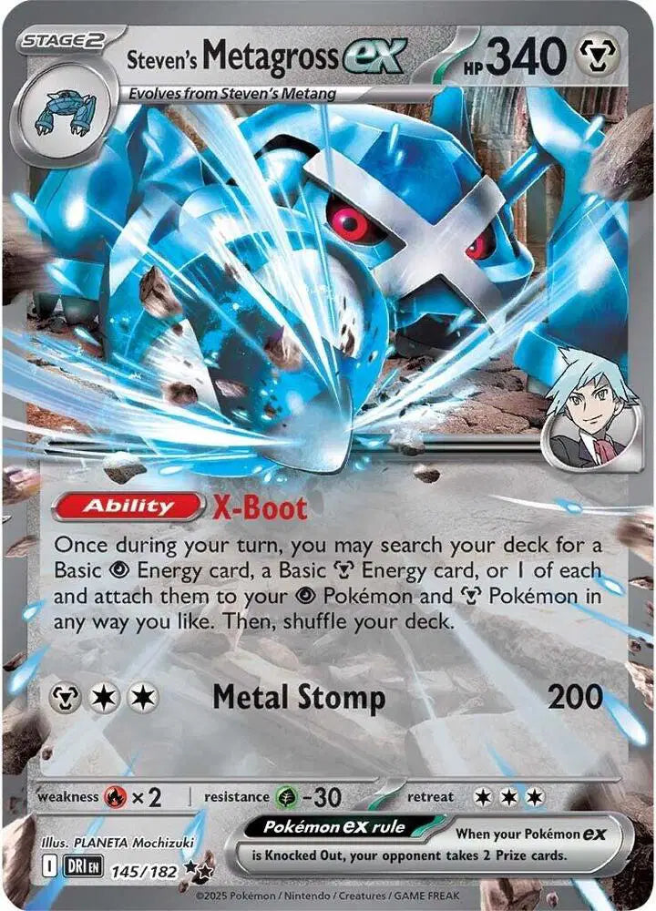 145/182 Steven's Metagross EX - Destined Rivals