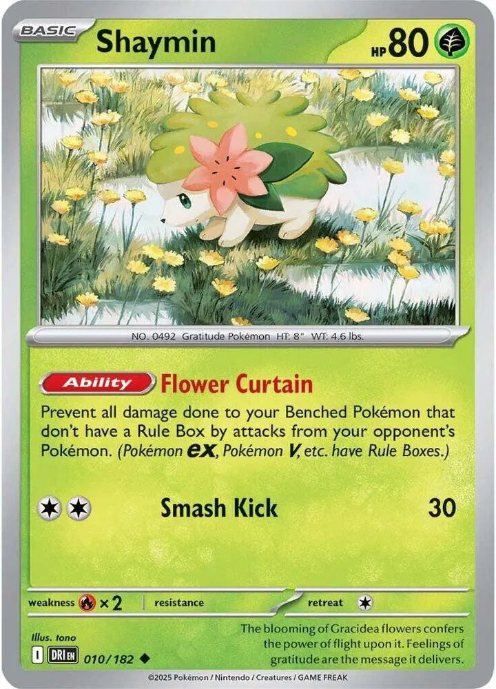 010/182 Shaymin Reverse Holo