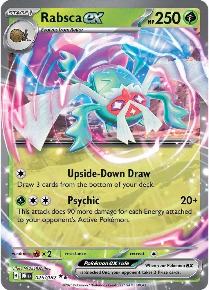 025/182 Rabsca EX - Destined Rivals