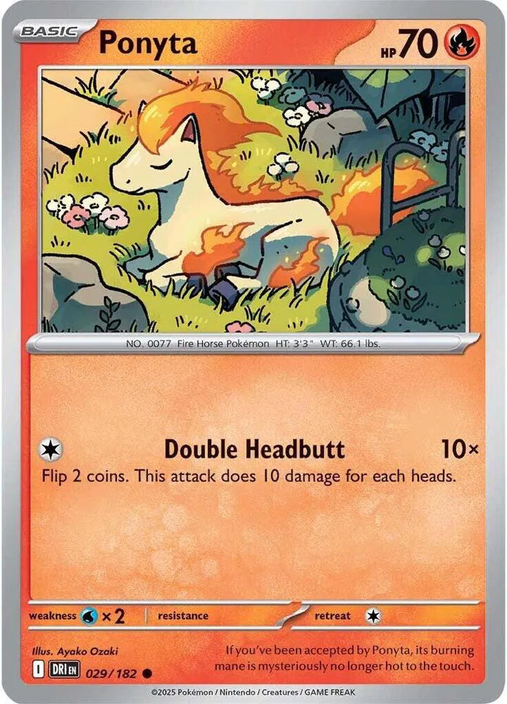 029/182 Ponyta Reverse Holo