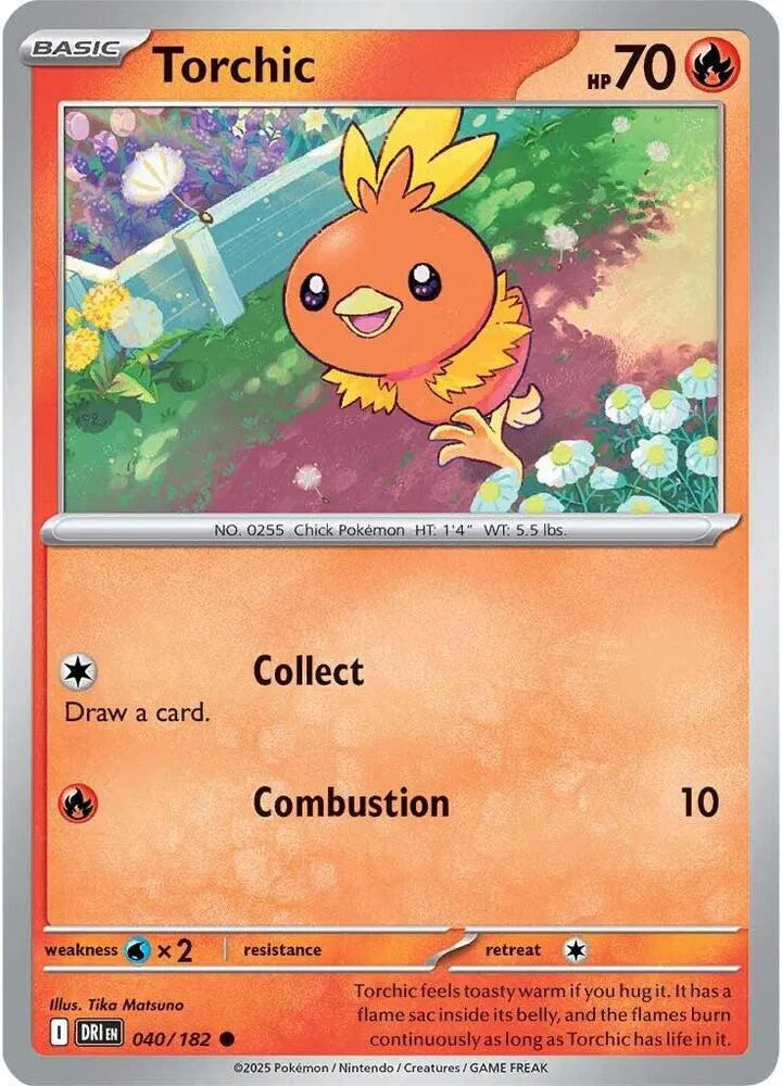 040/182 Torchic Reverse Holo