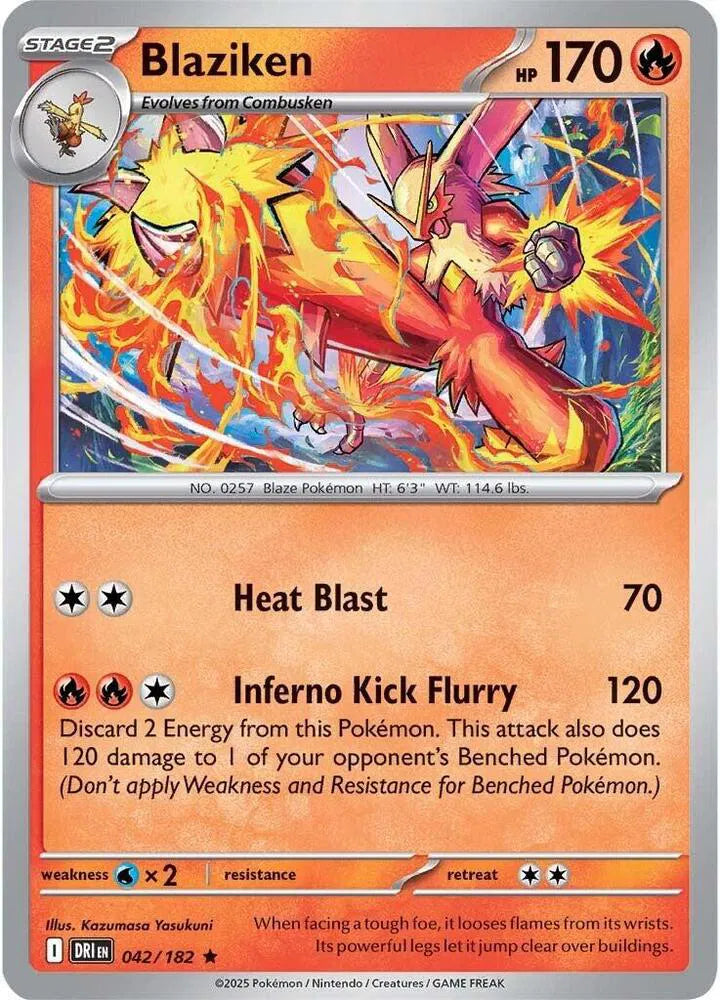 042/182 Blaziken Reverse Holo