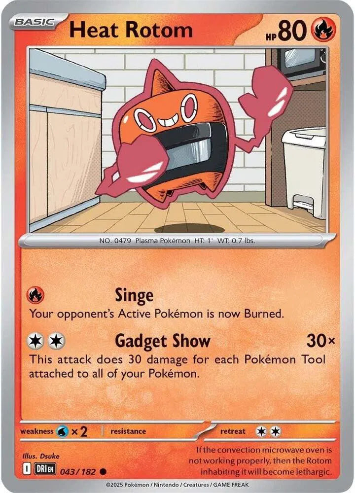 043/182 Heat Rotom Reverse Holo