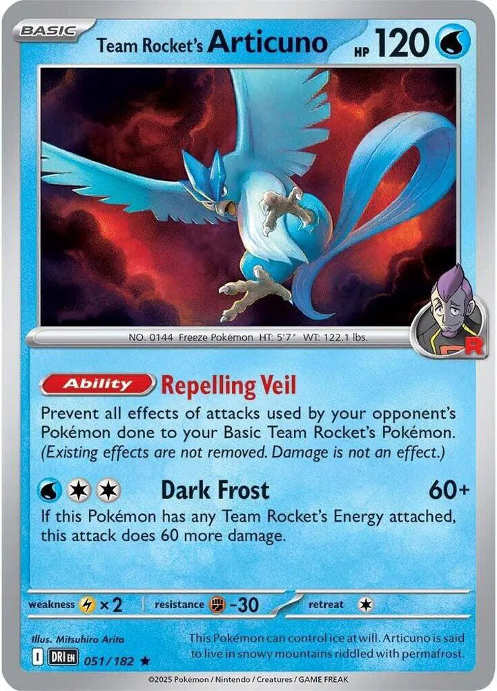 051/182 Team Rocket's Articuno Reverse Holo