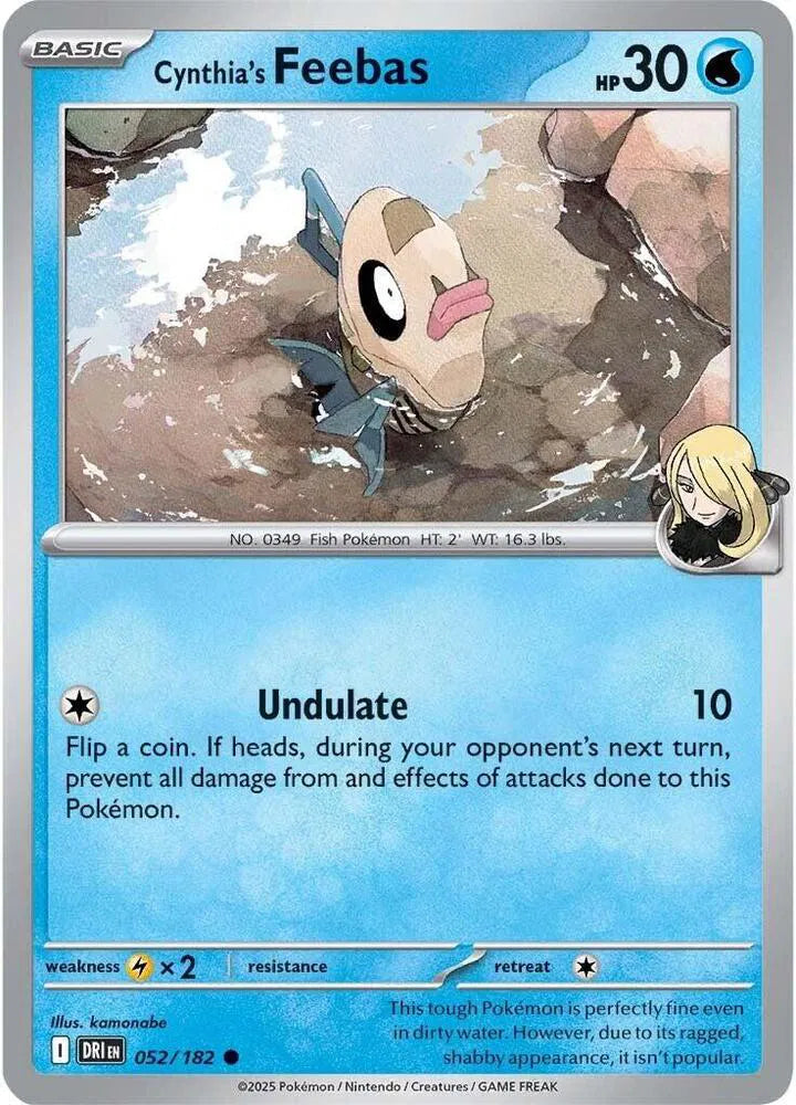 052/182 Cynthia's Feebas Reverse Holo