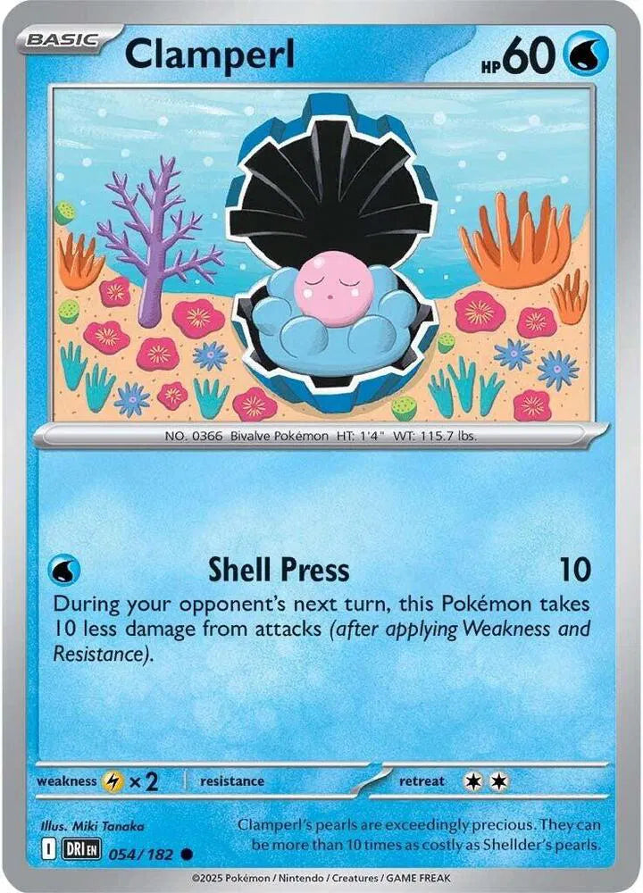 054/182 Clamperl Reverse Holo