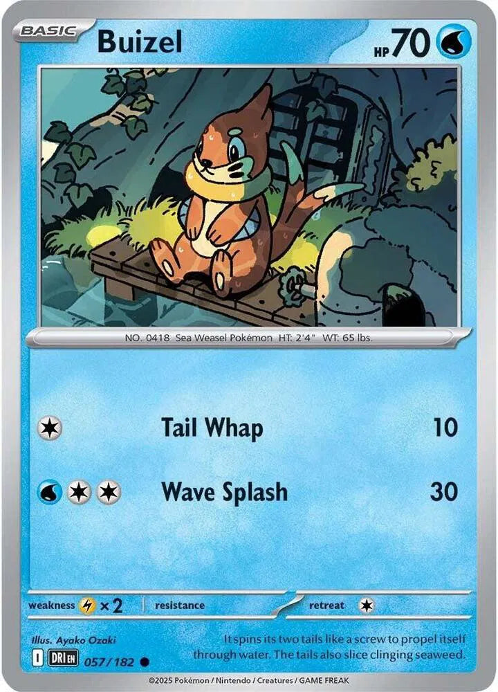 057/182 Buizel Reverse Holo