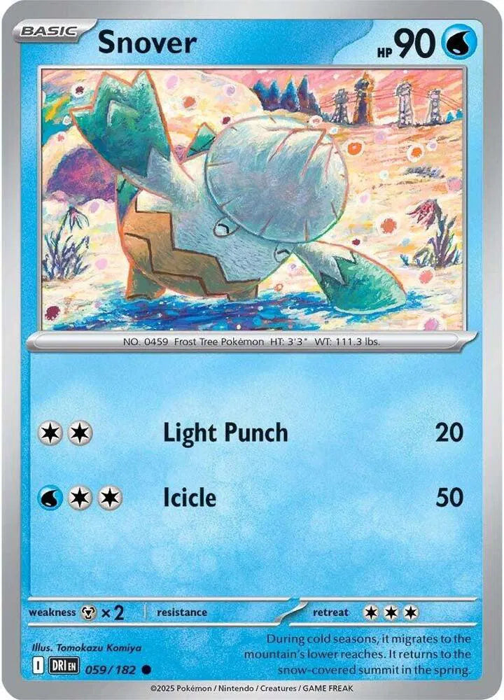 059/182 Snover Reverse Holo - Destined Rivals