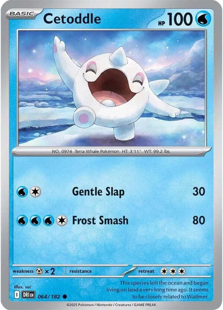 064/182 Cetoddle Reverse Holo - Destined Rivals