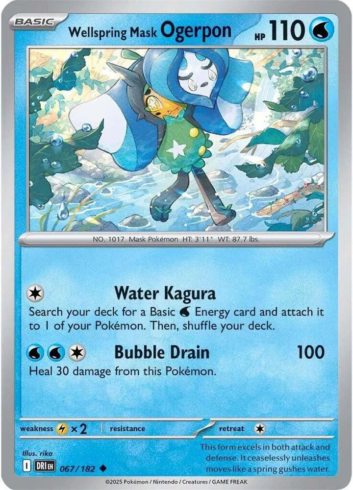 067/182 Wellspring Mask Ogerpon Reverse Holo