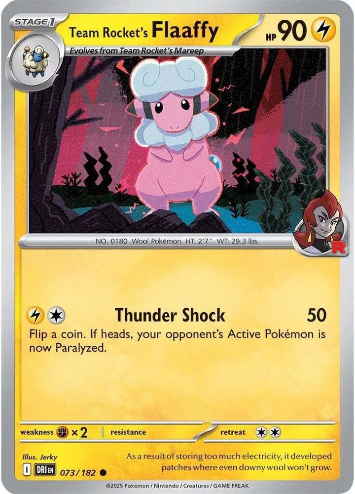073/182 Team Rocket's Flaaffy Reverse Holo - Destined Rivals