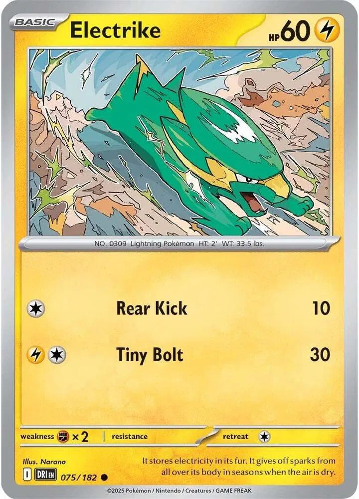 075/182 Electrike Reverse Holo - Destined Rivals