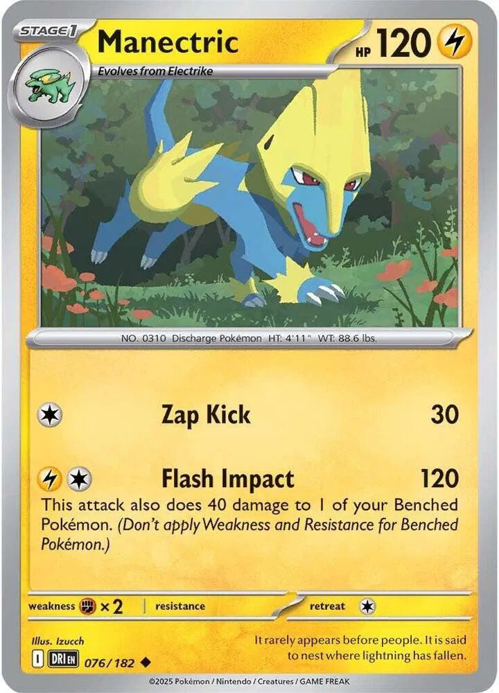 076/182 Manectric Reverse Holo
