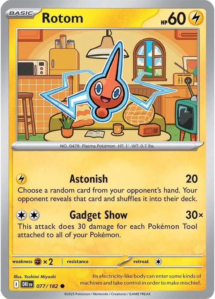 077/182 Rotom Reverse Holo - Destined Rivals