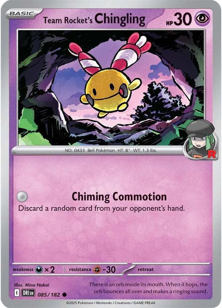 085/182 Team Rocket's Chingling Reverse Holo