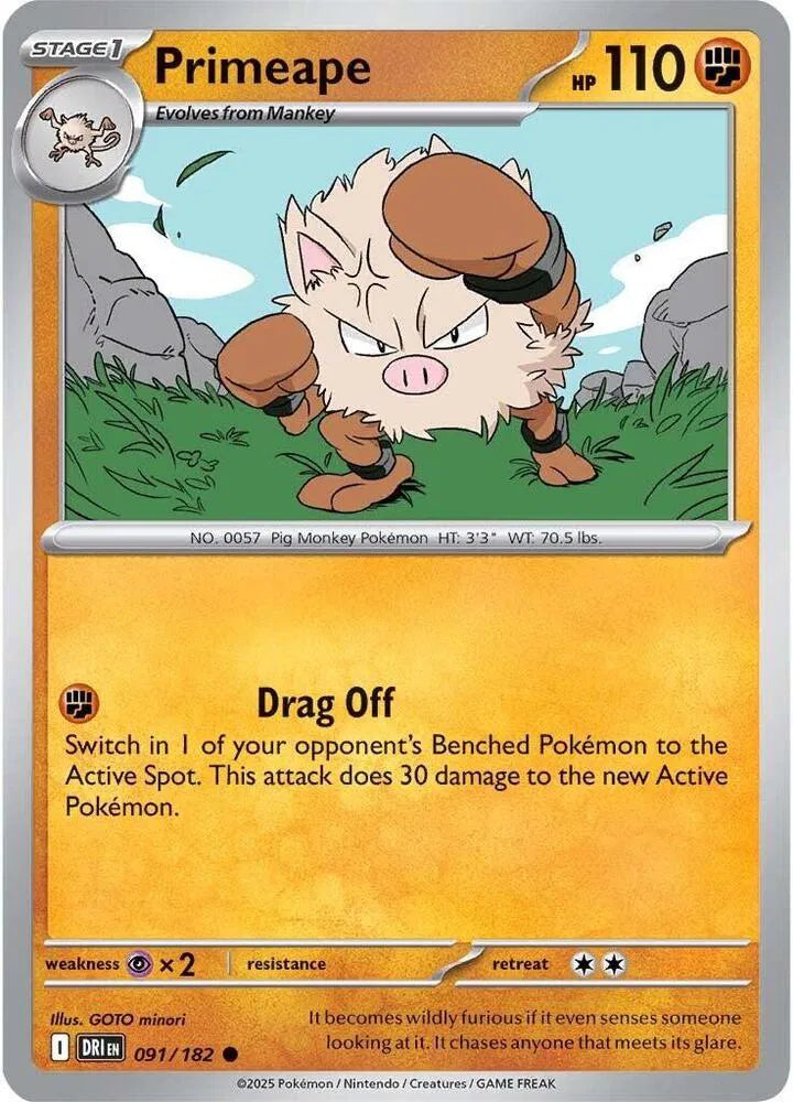 091/182 Primeape Reverse Holo