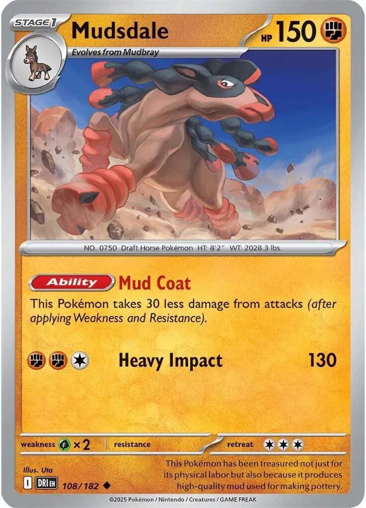 108/182 Mudsdale Reverse Holo