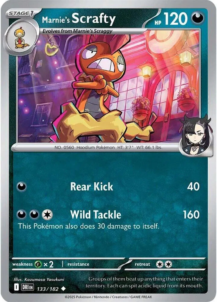 133/182 Marinie's Scarfty Reverse Holo - Destined Rivals