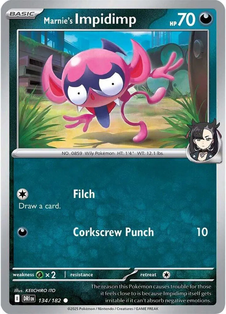 134/182 Marnie's Impidimp Reverse Holo