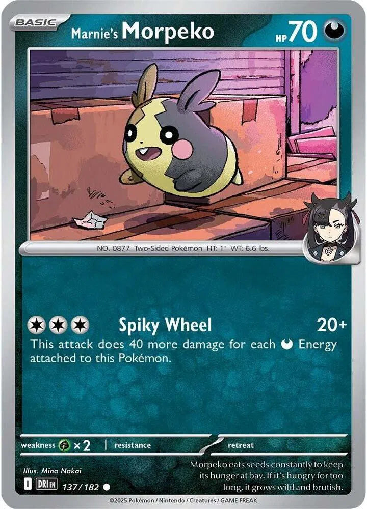 137/182 Marnie's Morpeko Reverse Holo