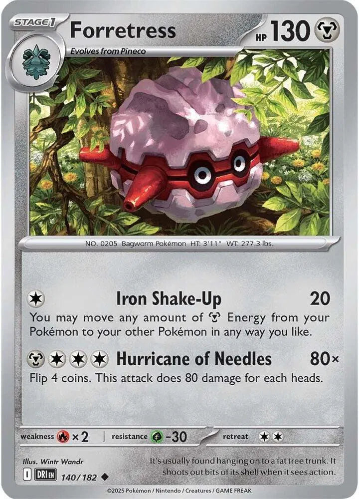 140/182 Forretress Reverse Holo