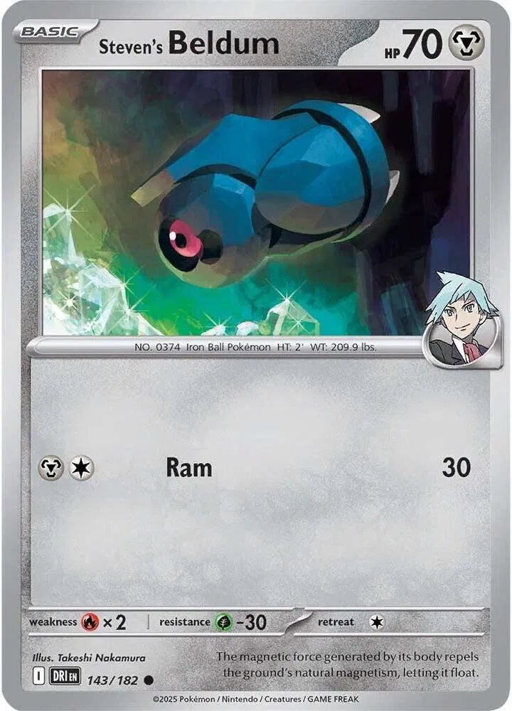 143/182 Steven's Beldum Reverse Holo