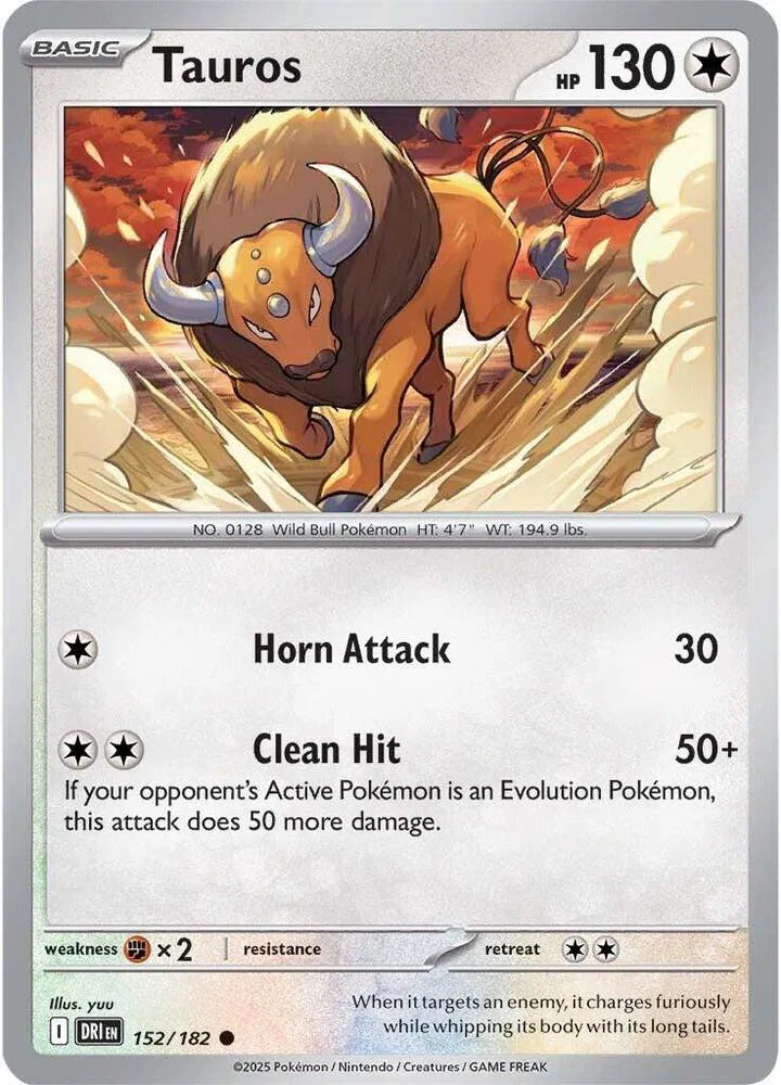 152/182 Tauros Reverse Holo
