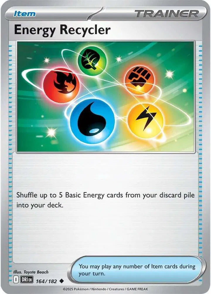 164/182 Energy Recycler Reverse Holo - Destined Rivals