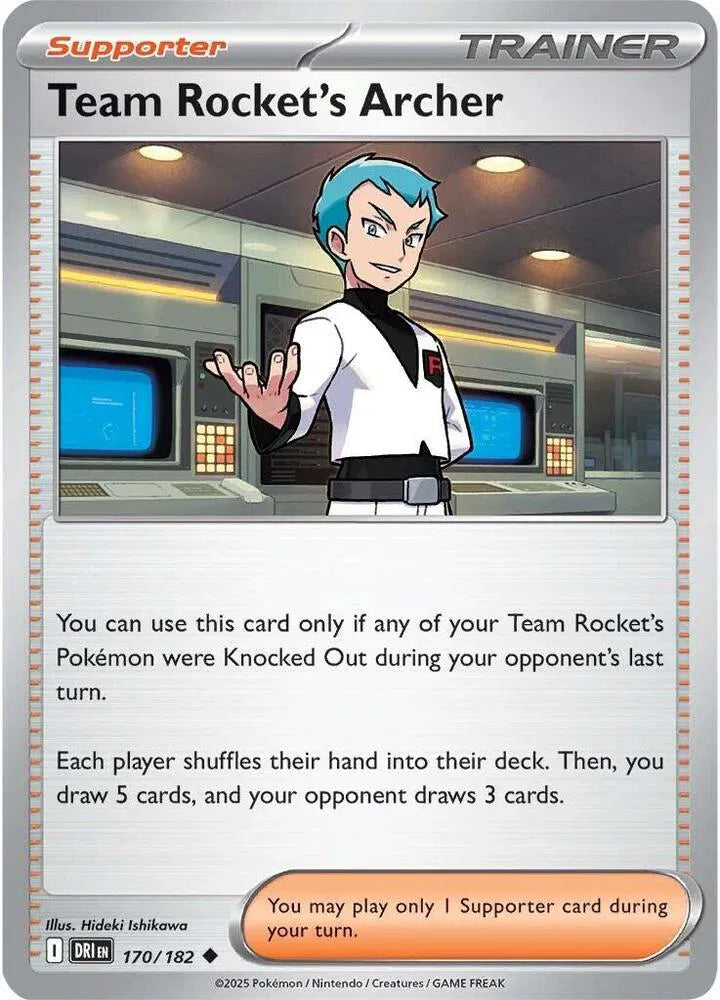 170/182 Team Rocket's Archer Reverse Holo - Destined Rivals
