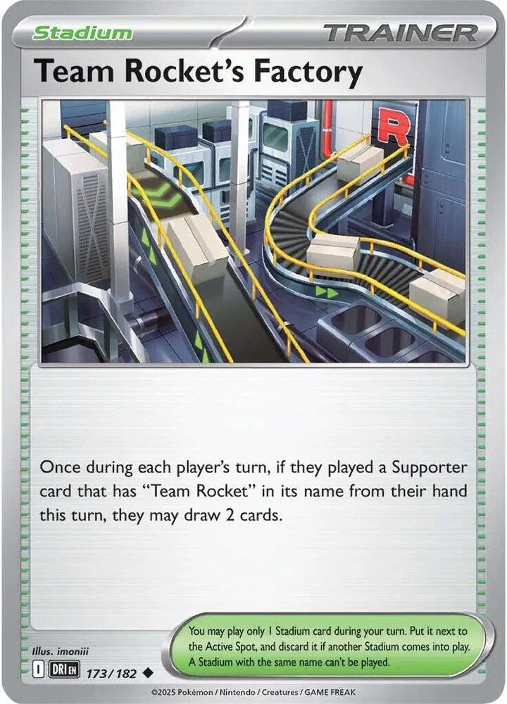 173/182 Team Rocket's Factory Reverse Holo