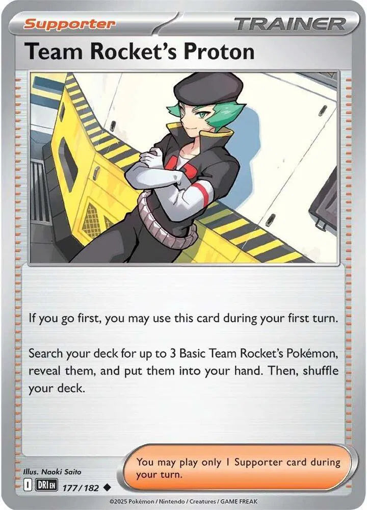 177/182 Team Rocket's Proton Reverse Holo