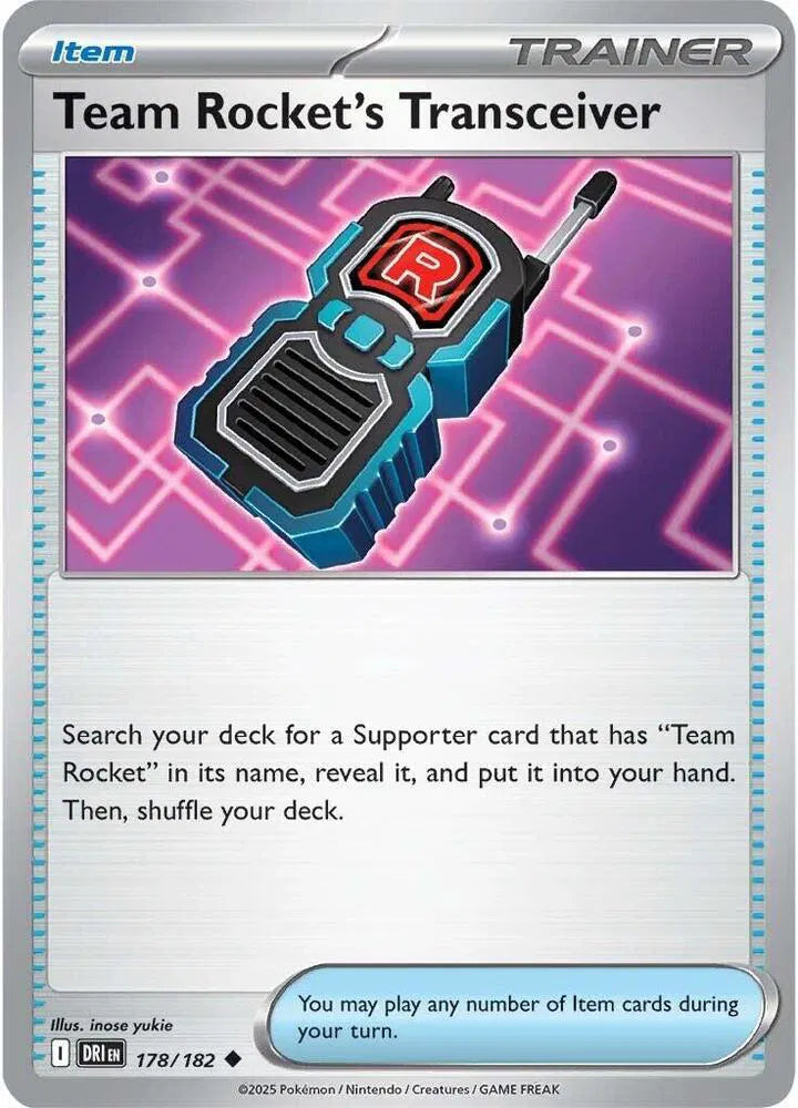 178/182 Team Rocket's Transceiver Reverse Holo - Destined Rivals