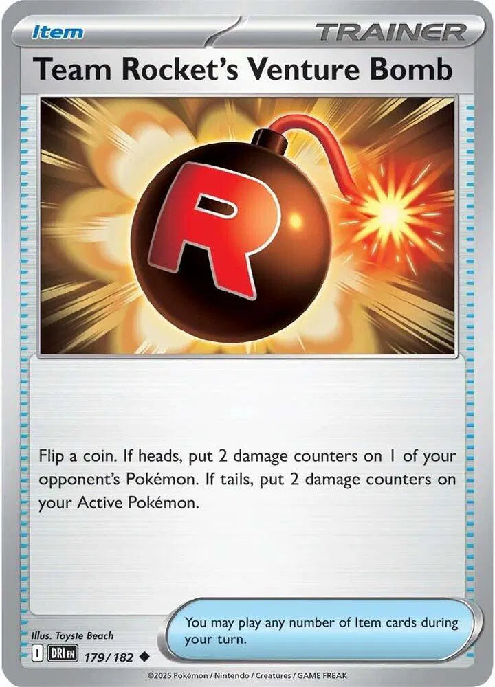 179/182 Team Rocket's Venture Bomb Reverse Holo - Destined Rivals