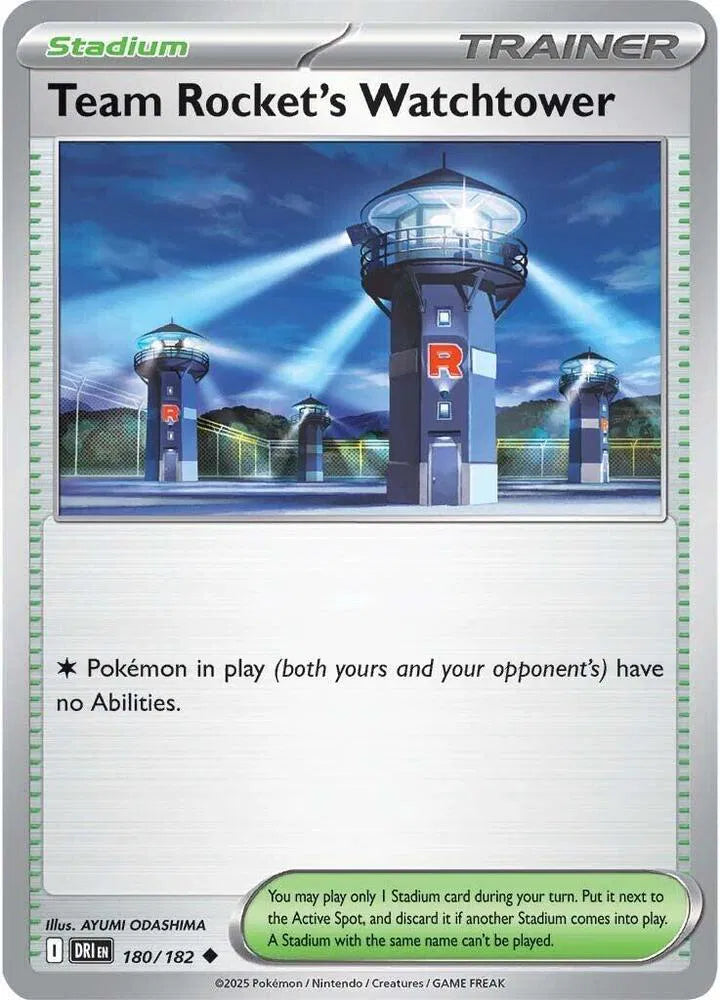 180/182 Team Rocket's Watchtower Reverse Holo