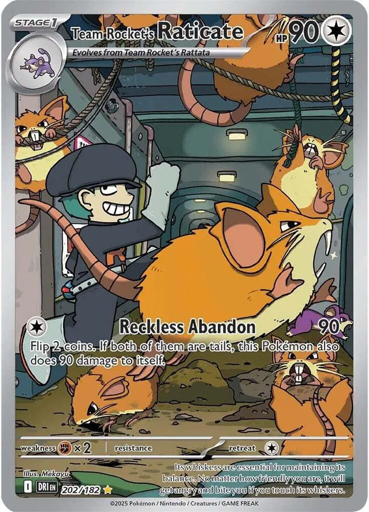 202/182 Team Rocket's Raticate