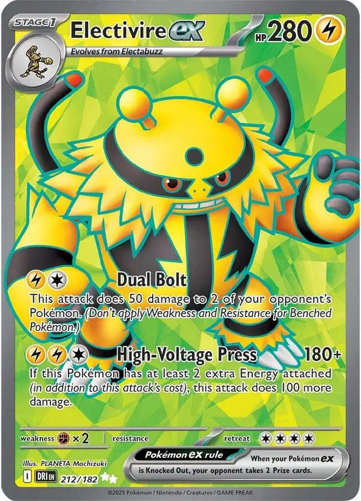 212/182 Electivire EX - Destined Rivals