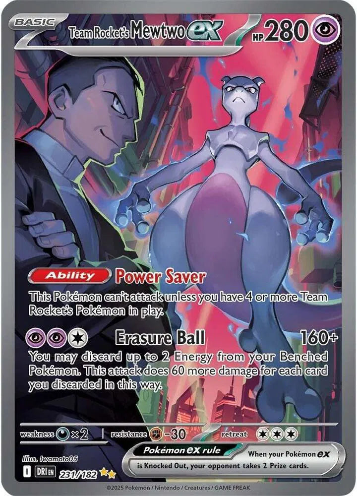 231/182 Team Rocket's Mewtwo EX - Destined Rivals