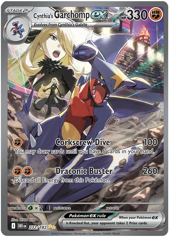 232/182 Cynthia's Garchomp EX - Destined Rivals