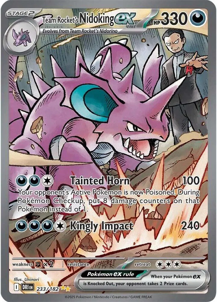 233/182 Team Rocket's Nidoking EX - Destined Rivals