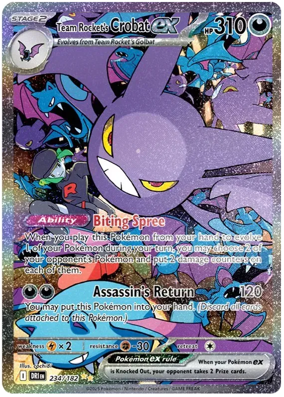 234/182 Team Rocket's Crobat EX
