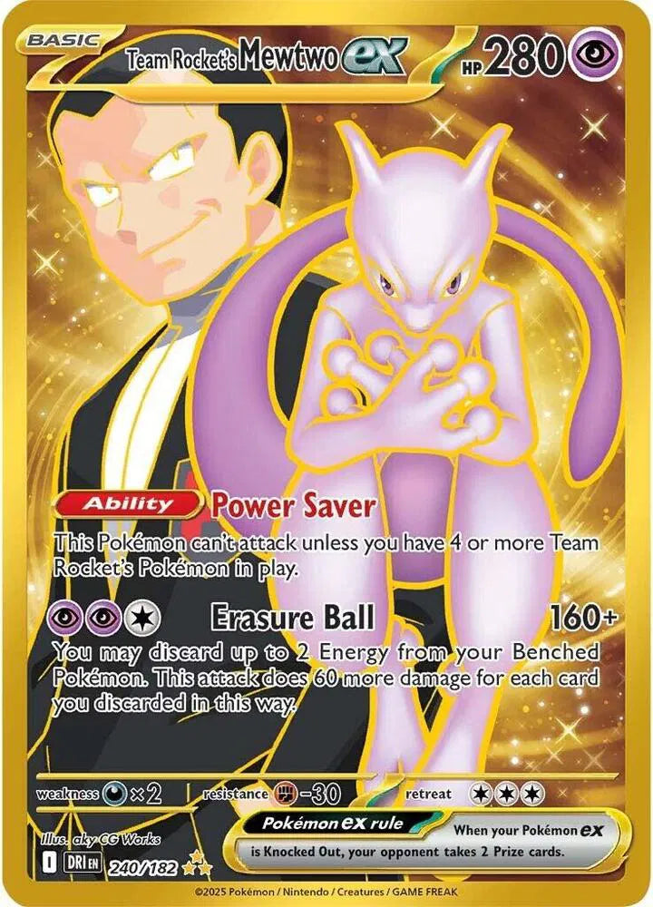 240/182 Team Rocket's Mewtwo EX