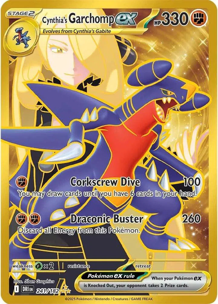 241/182 Cynthia's Garchomp EX - Destined Rivals