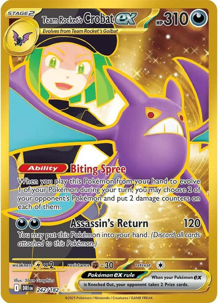 242/182 Team Rocket's Crobat EX