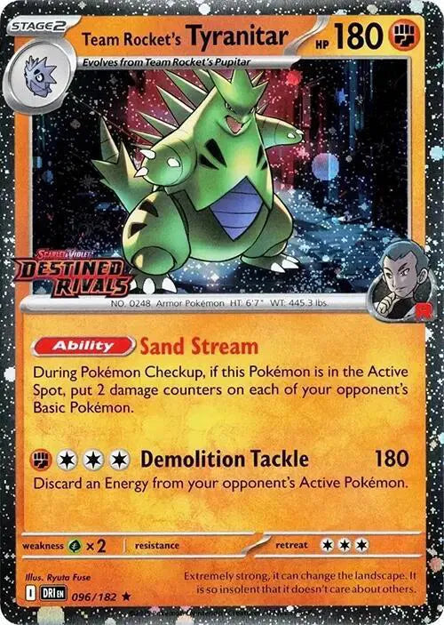 096/182 Team Rocket's Tyranitar Pre Release
