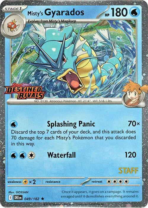 049/182 Misty's Gyarados (Staff) - Destined Rivals