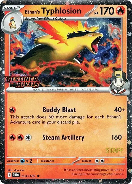 034/182 Ethan's Typhlosion (Staff)