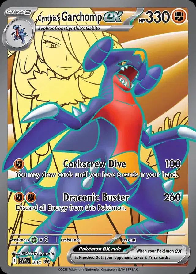 SVP 204 Cynthia's Garchomp EX