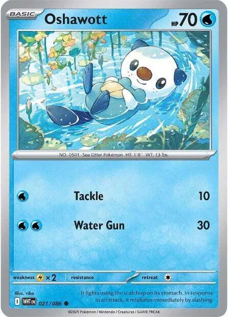 021/086 Oshawott Reverse Holo